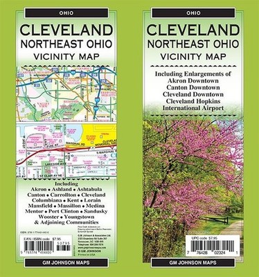 Map of Cleveland, Northeast Ohio, Vicinity Map, Ohio, by GMJ