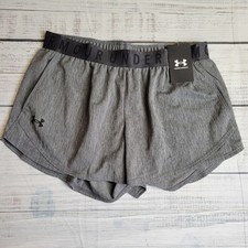 Under Armour Loose Fit Athletic Shorts Play Up Twist 3.0 Gray Womens Size Medium