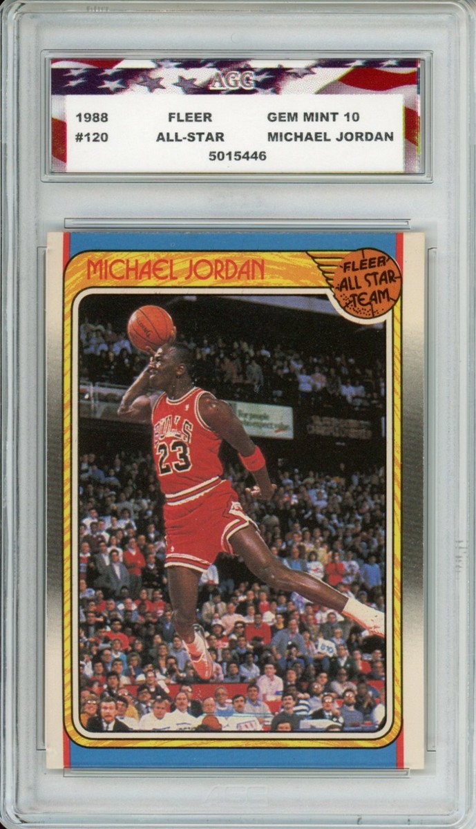 1988 Fleer All-Star #120 Michael Jordan AGC 10 Gem Mint Chicago