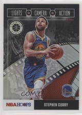 2019 Panini NBA Hoops Premium Stock Lights Camera Action Holo Stephen Curry 5l1