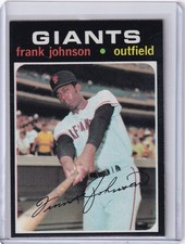 1971 Topps Baseball #128 Frank Johnson - San Francisco Giants