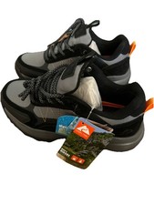 New OZARK TRAIL Men's Leather Waterproof Comfort Low Hiking Shoes Black Size 6