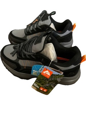 New OZARK TRAIL Men's Leather Waterproof Comfort Low Hiking Shoes Black Size 6