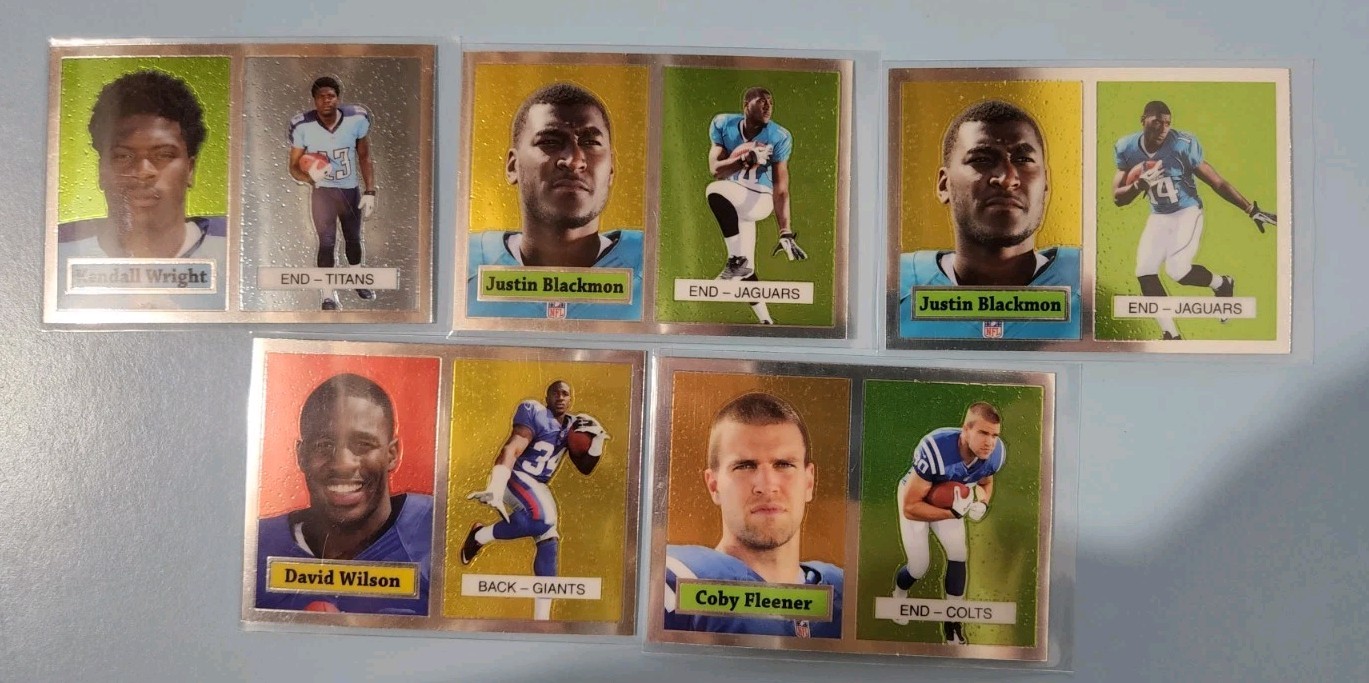 2012 Topps Chrome 1957 Retro Insert Lot (5 Cards) Justin Blackmon Kendall Wright