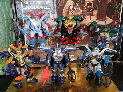    6x 1994 Cyber Samurai vintage Turtles Ninja Hero Figuren Sammlung Set Lot