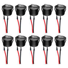 /10Pcs 12V round Rocker Switch AC 6A/250V 10A/125V SPST 2 Pin 2 Position On/Off