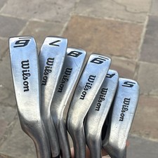 Wilson staff 1200 tpx iron set 6-SW. Stiff shaft.