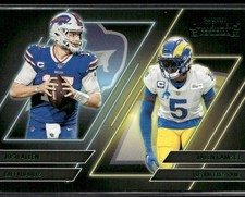 2022 Panini Contenders #CS-AR Josh Allen Jalen Ramsey Contenders Series Emerald