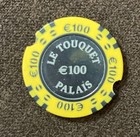 CASINO DU TOUQUET PALAIS €100 gaming chip - Le Touquet Paris Plage, France Notch — photo 2