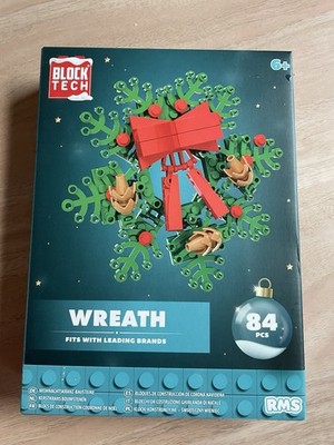 BLOCK TECH Weihnachtskranz 84 Teile passend für führende Marken nagelneu verpackt