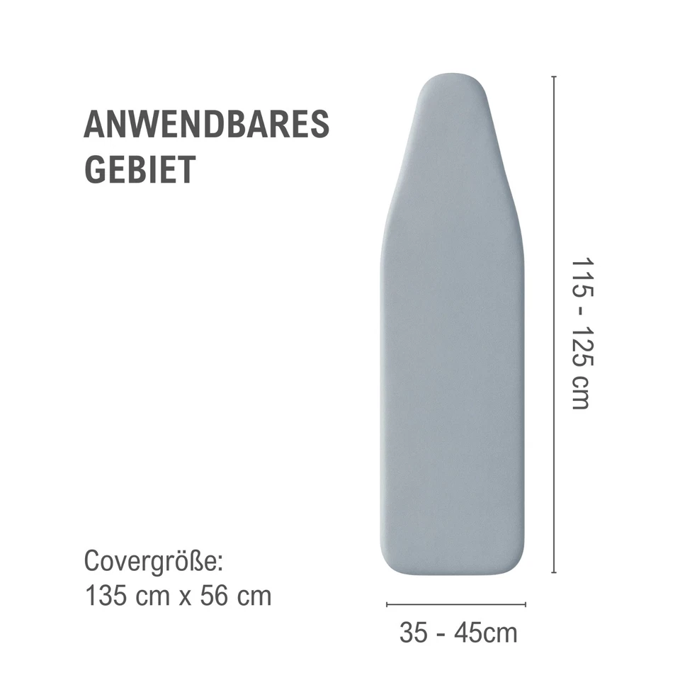 Bügelbrettbezug Baumwolle dick gepolstert hitzebeständig universal OEKO-TEX - Bild 4 von 4