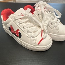 Kids White Sneakers Disney Minnie Mouse T9