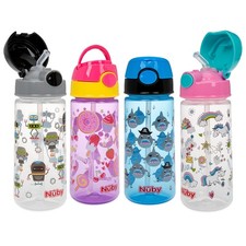 Nuby 2-Pack Kid s Printed Flip-it Active 2 Count Pack of 1 , Colors May Vary