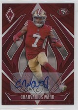 2024 Panini Phoenix Red Auto /99 Charvarius Ward #22 Auto 1o9r