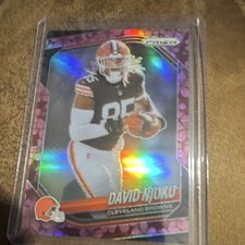 2025 Panini Prizm David Njoku #155 Prizm Serial #/8 Cleveland Browns NFL