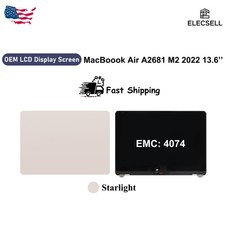 OEM LCD Display Screen For Apple MacBook Air A2681 13.6'' M2 2022 Starlight US