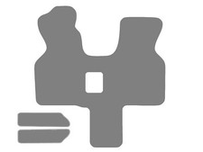 Automatten für VW T4, Typ 70, 7D 2-Sitzer Automatikgetriebe (1990-2003)