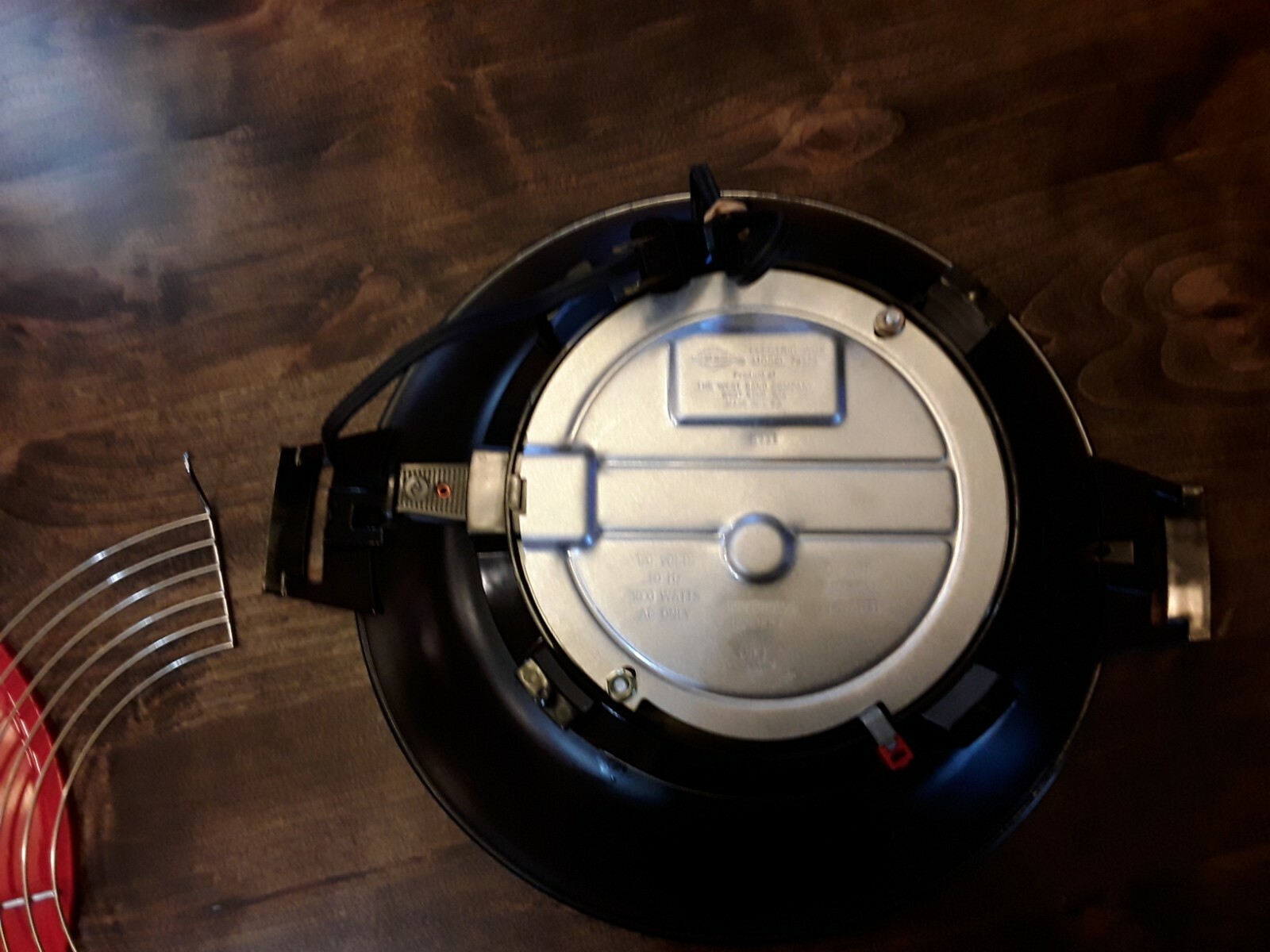 Electric Wok West Bend 79525 6Quart, RED USA w/ CORD Vintage MINT