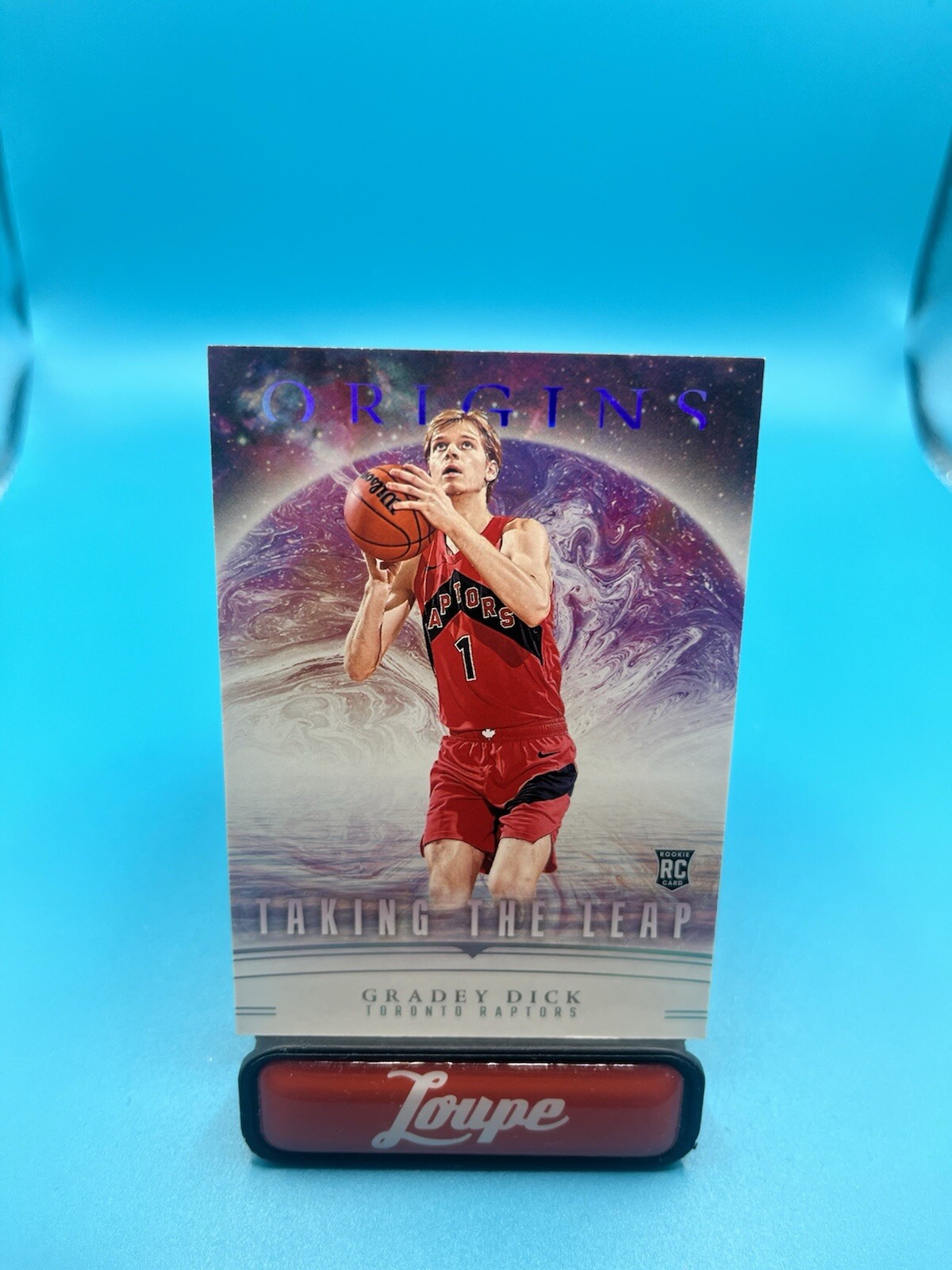 Gradey Dick 2023-24 Panini Origins Taking The Leap RC #4 Toronto Raptors