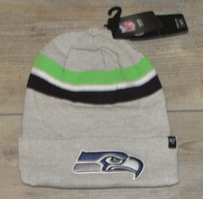 Seattle Seahawks '47 Brand Gray Offsides Cuffed Winter Hat Cap size Men's