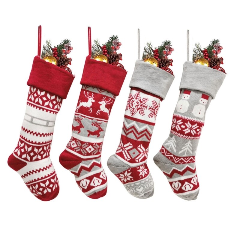 Christmas Stocking Christmas Tree Hanging Ornament Decorations Bag Sock