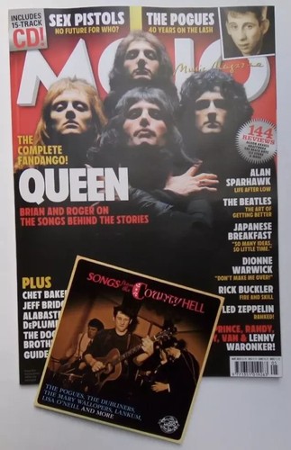 NEW MAY 2025 ISSUE 378 MOJO MAGAZINE: QUEEN + 'SONGS FROM THE COUNTY HELL' CD
