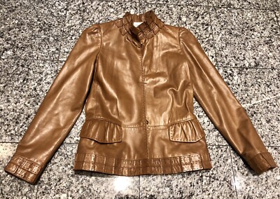 Yves Saint Laurent YSL Rive Gauche by Tom Ford Brown Leather Yves Saint Laurent YSL Rive Gauche by Tom Ford Brown Leather