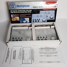2 Westinghouse 4-Channel Voice-Activated Wireless Intercom WHI-4CUPG Silver NEW