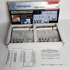 2 Westinghouse 4-Channel Voice-Activated Wireless Intercom WHI-4CUPG Silver NEW