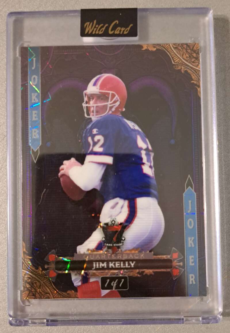JIM KELLY 1/1 SP 2024 Wild Card 7 Studs Joker One of One Bills NFL