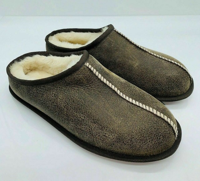 kirkland signature men's shearling clog slipper