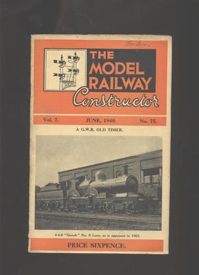 The Model Railway Constructor - June 1940