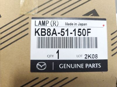 Genuine OEM Mazda KB8A-51-150F Passenger RH Rear Tail Light Lamp