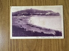 CARTOLINA GAETA SPIAGGIA DI SERAPO E MONTE ORLANDO VIAGGIATA 1933 BF