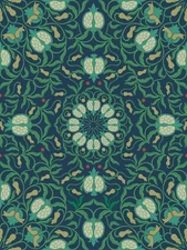 Jiffdiff Wallpaper Blue Abstract Pomegranate Garden Peel and Stick Vinyl Sticker