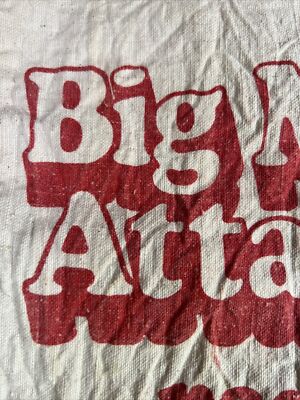 ★30s★40s★SAFE T FLAP★BIG MAC★SANFORIZE Vintage McDonalds Big Mac Attack Pack Canvas Backpack Tote Bag