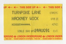 Turnpike Lane 30 to Hackney Wick - UTS London Underground ticket
