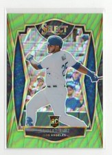 2021 Panini Select Premier Neon Green Prizm /99 Keibert Ruiz #121 Rookie RC
