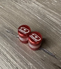 Dyno Old School Repop Red Bike Schrader Valve Caps Aluminum BMX GT