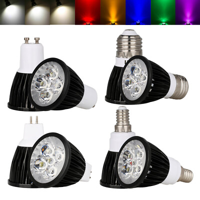 Dimmable E27 LED SpotLight Bulbs GU10 MR16 E14 GU5.3 9W 12W 15W Lamp 220V 12V RA