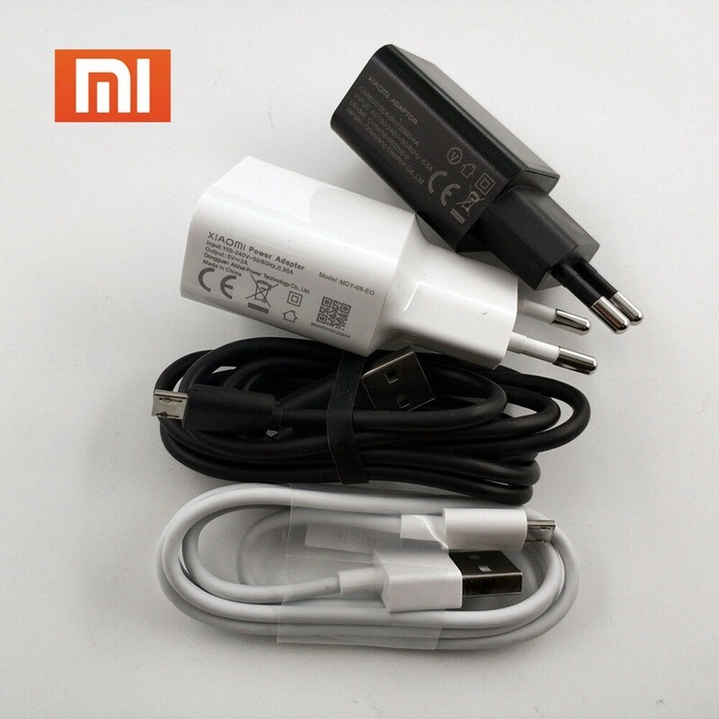 Original 5V 2A Wall Charger Micro-USB Cable for Xiaomi Redmi 4A 4X 5A  Note