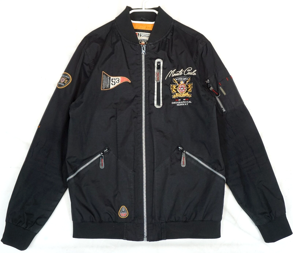 Geographical Norway Monte Carlo Black Bomber Jacket Men