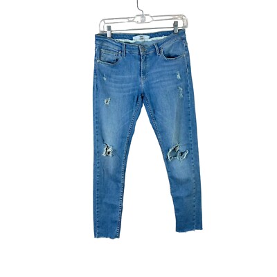 REIKO womens size 27 Lily 1220 distressed cropped denim jeans