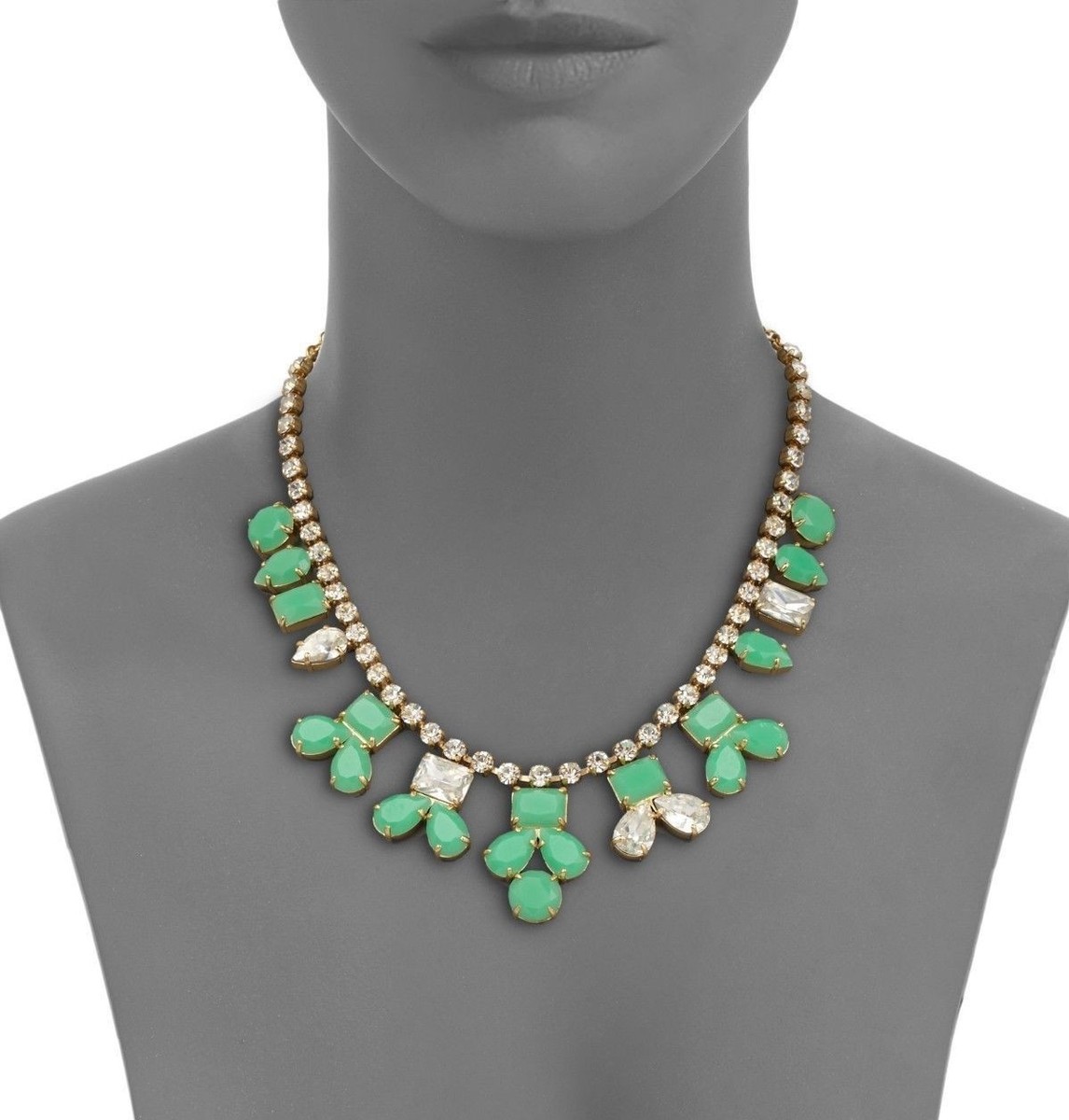 Kate Spade secret garden stud earrings necklace SET BERYL GREEN