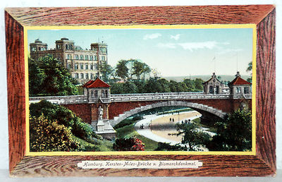 Postkarte - HAMBURG - Kersten-Miles-Brücke (1912)