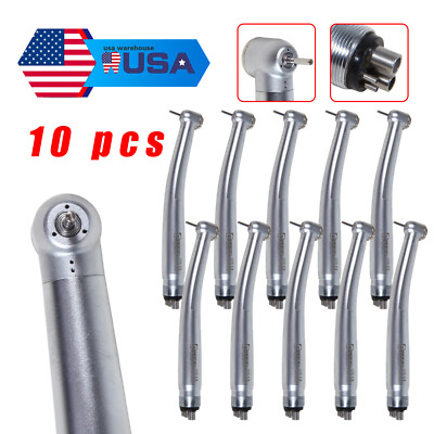 10 PCS Burr Dental High Speed Handpiece Push Button Turbine Fit NSK Pana Max BR