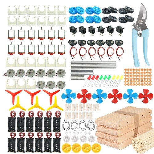 EUDAX 465PCS DC Motor Kit STEM Mini Electric Motor Kit for DIY Science Projec... - Picture 2 of 7