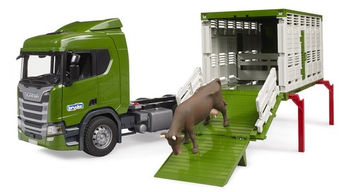 Bruder 03548 - Scania Super 560R Truck with Cattle Transporter Container 1:16 - Picture 4 of 4