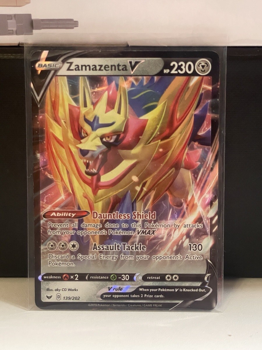 pokemon card zamazenta v price Amazon.com: Zamazenta V 163/172 - Brilliant Stars - Ultra Rare Pokemon Card