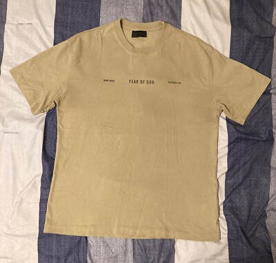 Fear Of God Seventh Collection Mens Graphic T Shirt Sz L Paris